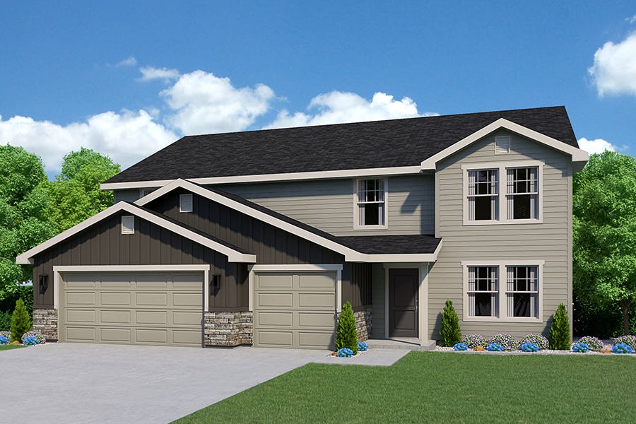 Agate 2Story Floor Plan New Home in Idaho